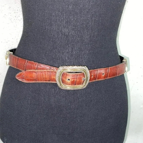Brighton M‎ (30) two tone black brown leather reversible belt - Picture 6 of 10